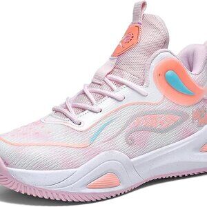 Womens Mens Breathable Lightweight Athletic Basketball Shoes Non Slip Court Snea